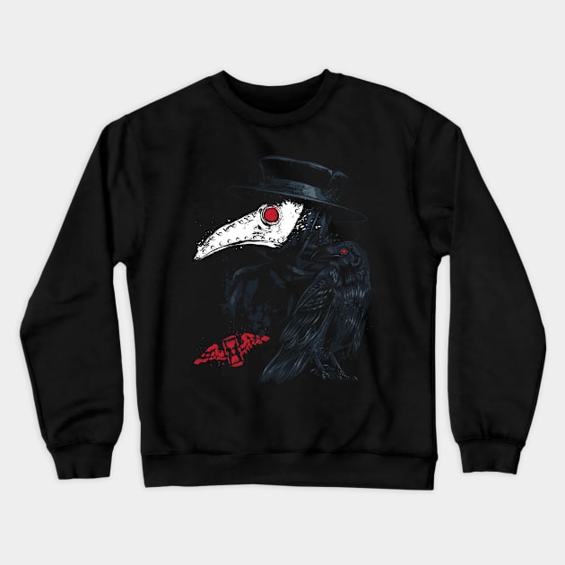 Plague Doctor Crewneck Sweatshirt by DrMonekers